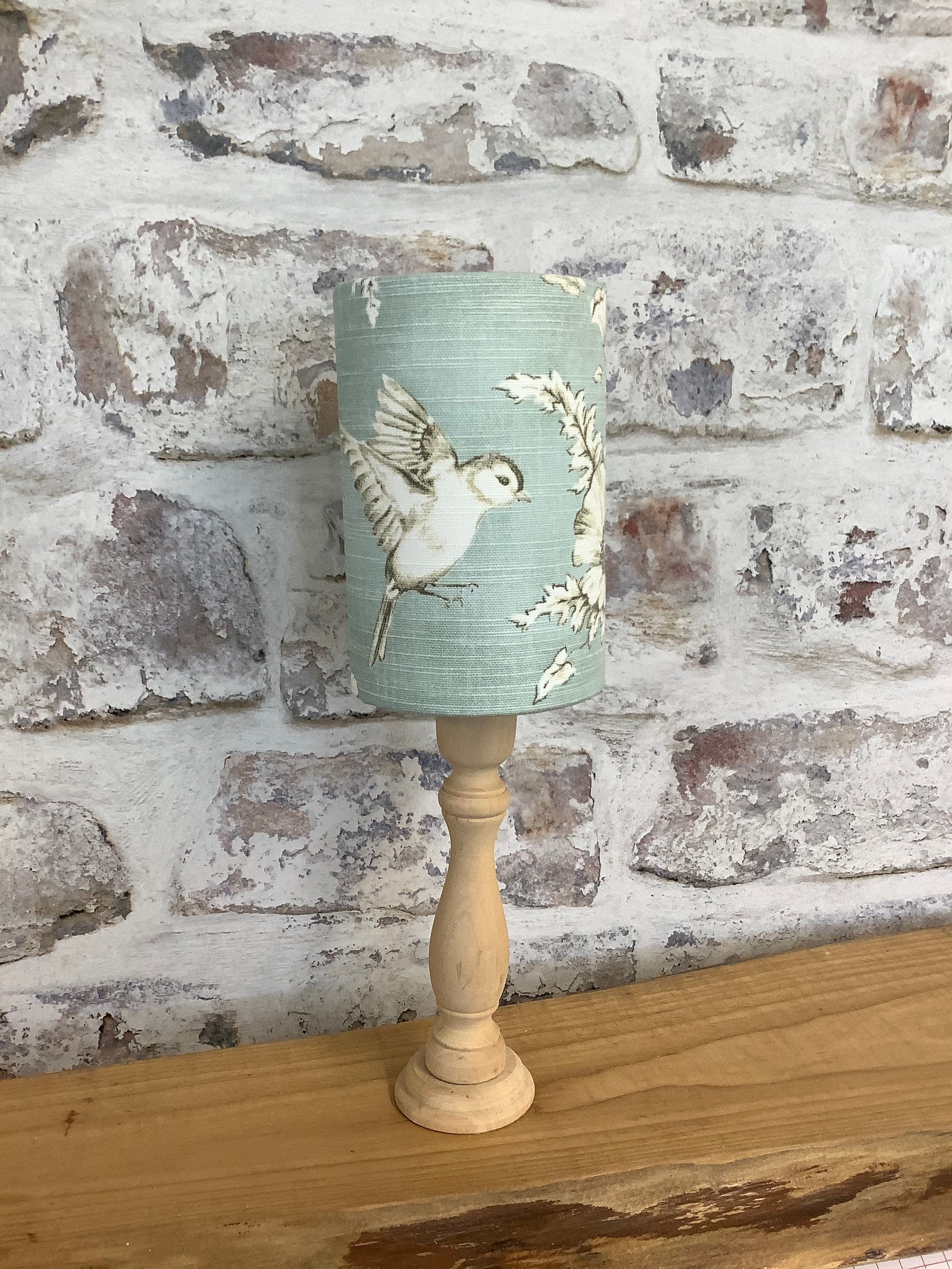 Toile Finch in Duck Egg Blue Lampshades by Berry & Grouse Etsy UK