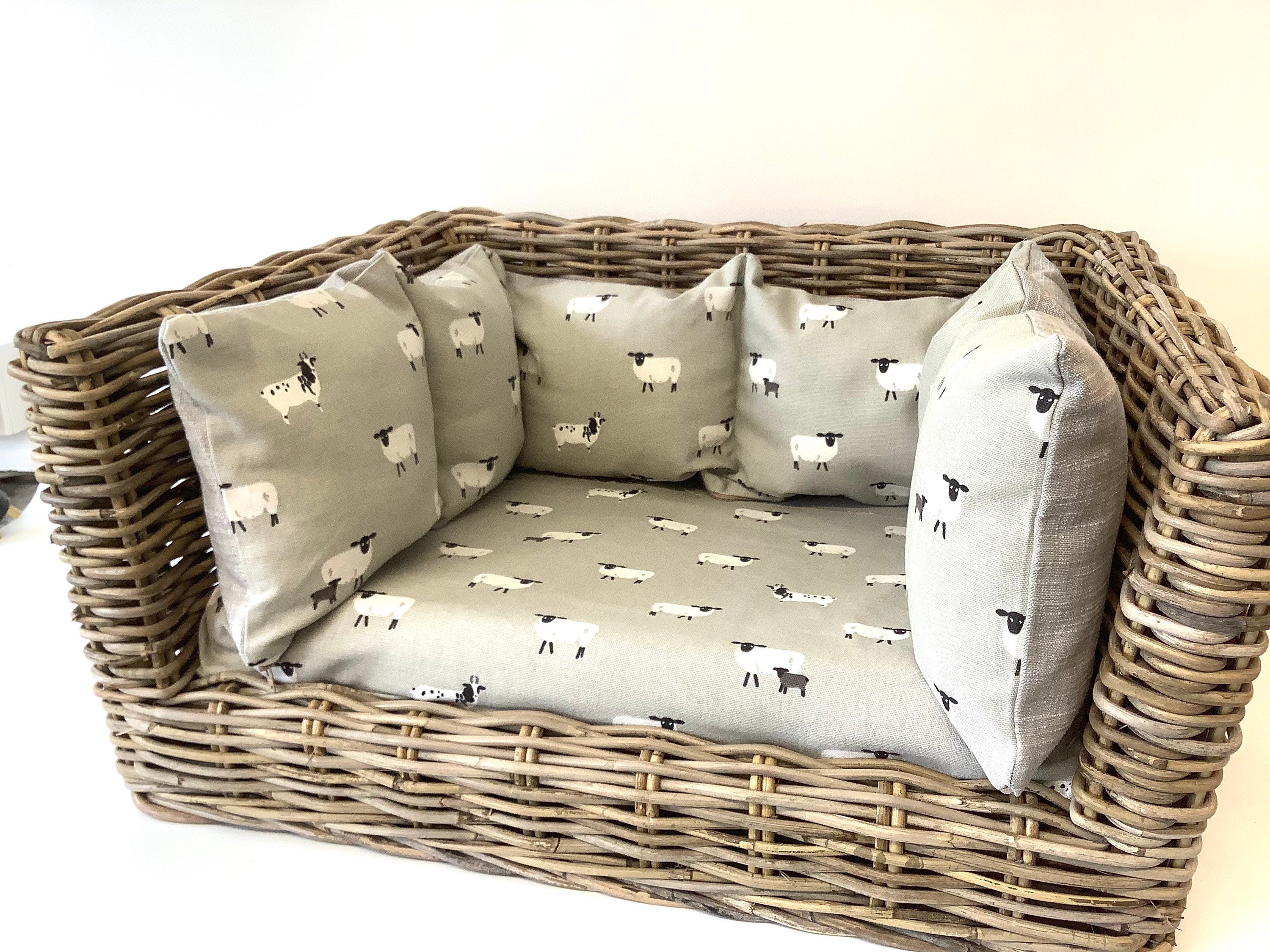 rattan dog sofa