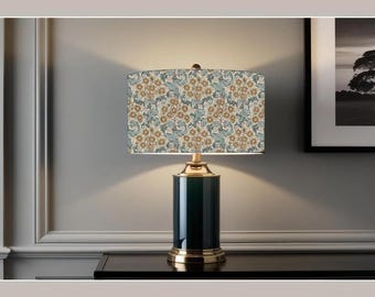 William Morris Orchid Tourmaline Lampshade, Handmade Fabric Lamp Shade, Drum Oval Empire or Candle Clip, Ceiling Pendant or Table Lamp