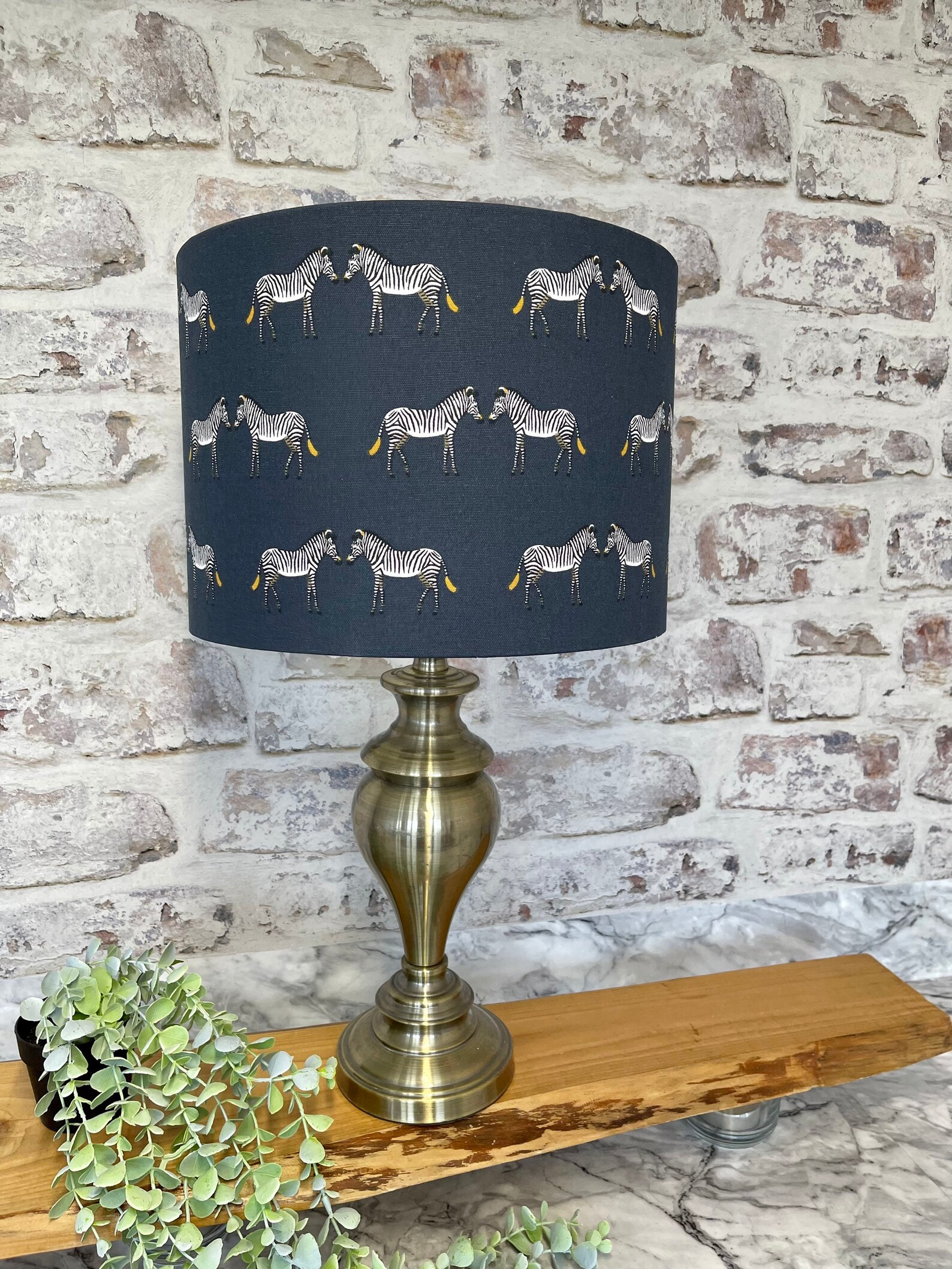 Sophie Allport Zebra Lampshade by Berry & Grouse Safari Etsy UK