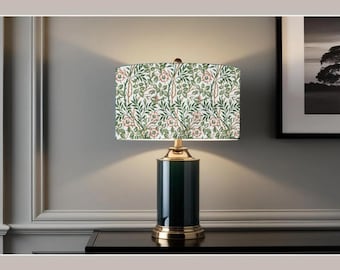 William Morris Sweet Briar Lampshade, Handmade Fabric Lamp Shade, Drum Oval Empire or Candle Clip, Ceiling Pendant or Table Lamp