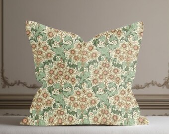 William Morris Orchid Buttercup Cushion, Handmade Morris Pillow, Decorative Scatter Cushion, Arts & Crafts Sofa Cushion