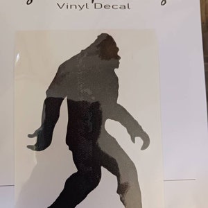 Bigfoot Decal, Sasquatch sticker, yeti