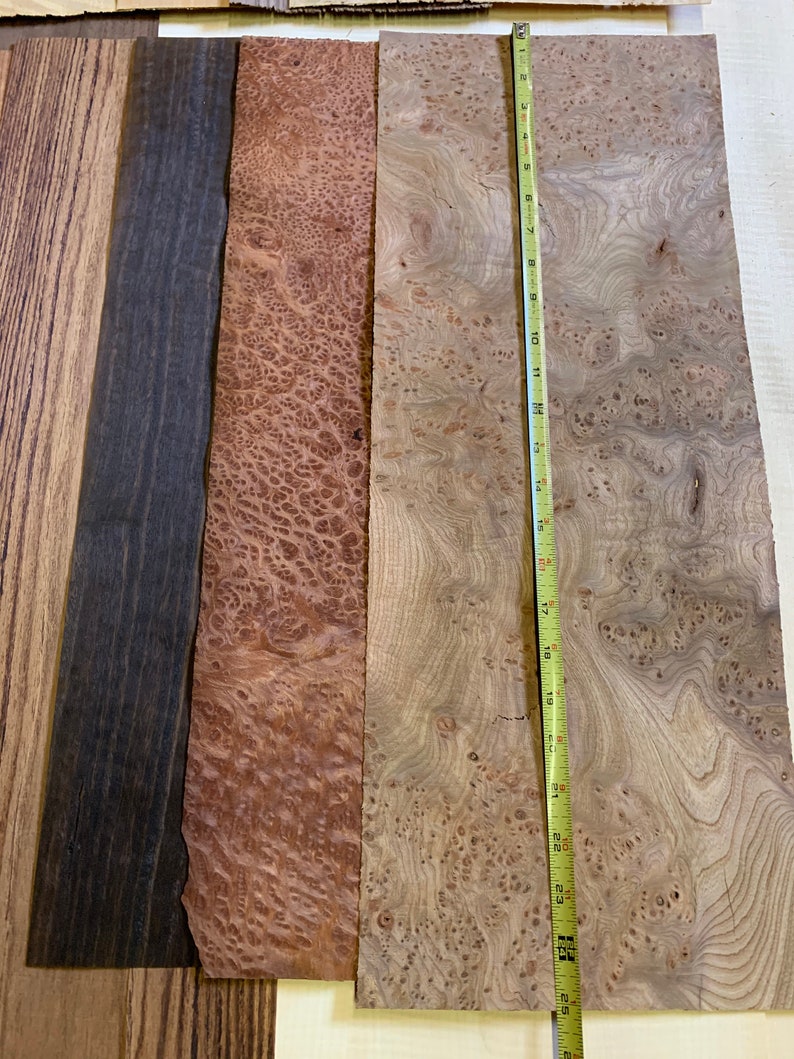 Raw Exotic Veneer Variety Pack 10 Sheets 24 Long Etsy