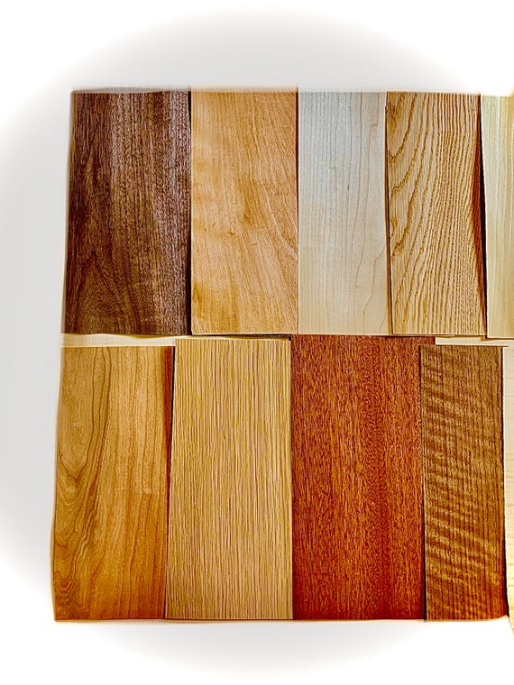 Birch Wood Veneer Raw/Unbacked 3 sq ft Pack of 6 9" x 9" Sheets 