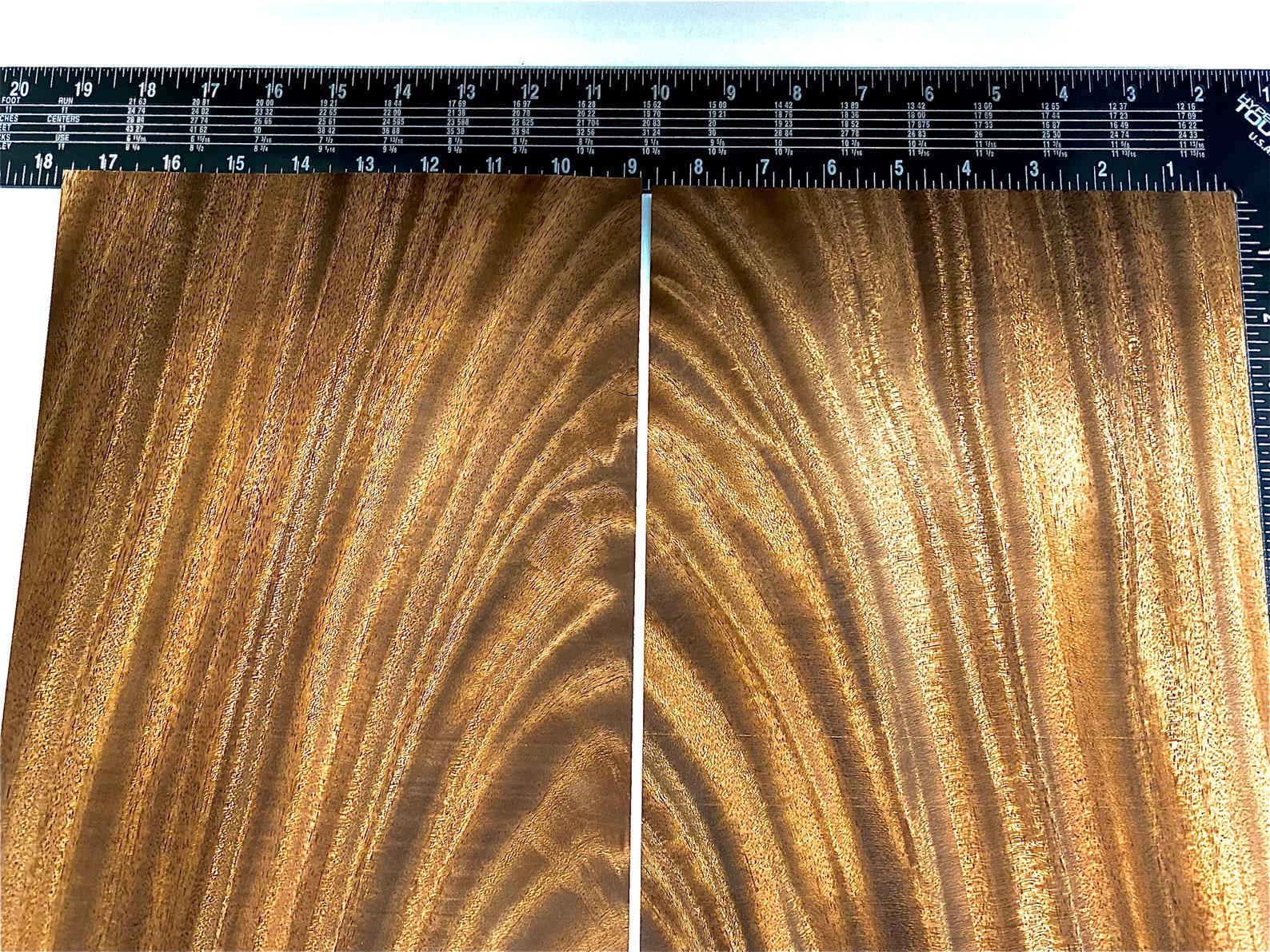 Crotch Mahogany Raw Veneer 2 sheets 8W x 12L Etsy