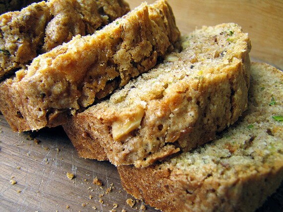 Zucchini Bread Coffee Cake Cake Hand Crafted Bread Bread Etsy