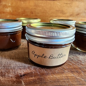 4 oz Apple Butter, Hand-Crafted Apple Butter, quarter pint, apple butter, fruit butter