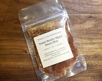 Texas Ranch-Style Beans Seasoning Mix, Tex Mex Seasoning, Hand-Crafted Mixes, One (1) Mix