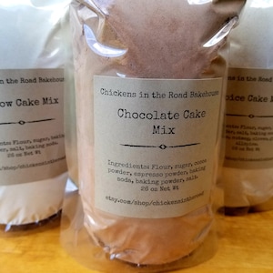 Cake Mix, Hand-Crafted Cake Mix, Made-From-Scratch Cake, Chocolate Cake, Yellow Cake, Spice Cake, White Cake, Peanut Butter Cake, 1 Mix
