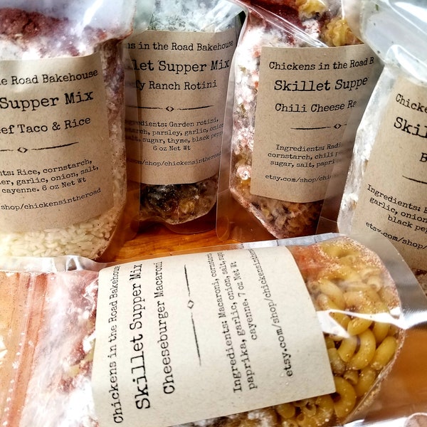 Skillet Supper Mixes, Hand-Crafted Mixes, Skillet Mixes, Pasta Mixes, Rice, Mixes, 30 Minute Meals, 1 Mix