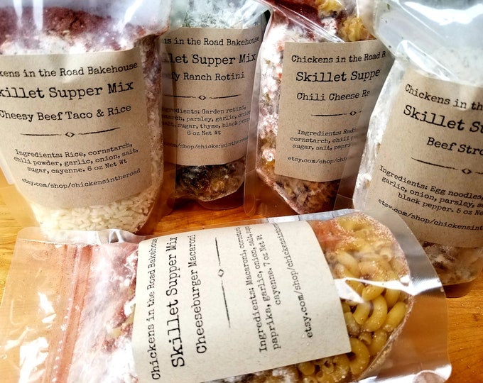 Skillet Supper Mix: 30-Minute Meal, Hand-Crafted, Choose Your Flavor