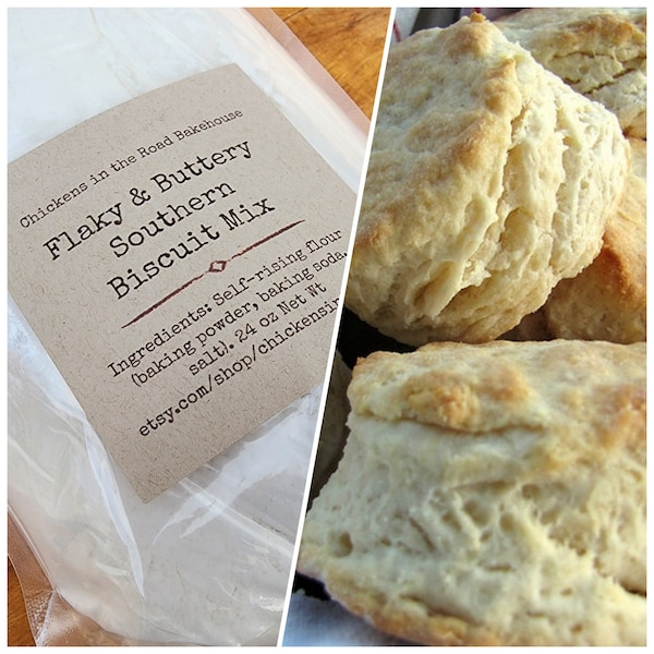 Buttermilk Biscuit Mix, Southern Biscuit Mix, Biscuits, Hand-Crafted Mix, Bakery Biscuits, Real Southern Biscuits