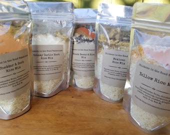 Rice Mixes, Hand-Crafted Mixes, Rice, Cheddar Rice, Yellow Rice, Mexican Rice, Herb Rice, 1 Mix