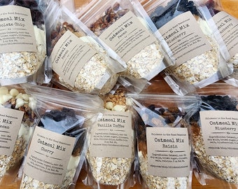 Oatmeal Mix: Fruit & Nut Flavors, Instant Breakfast