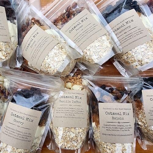 Oatmeal Mix One Mix Instant Breakfast Fruit Nuts Oatmeal Etsy