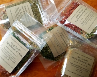 Dip & Cheeseball Mixes, Dip Mixes, Cheeseball Mixes, Hand-Crafted Mixes, Food Gift, Party Food