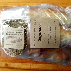Artisan Baguettes (3 Loaves) with Herbes de Provence Dipping Oil Mix