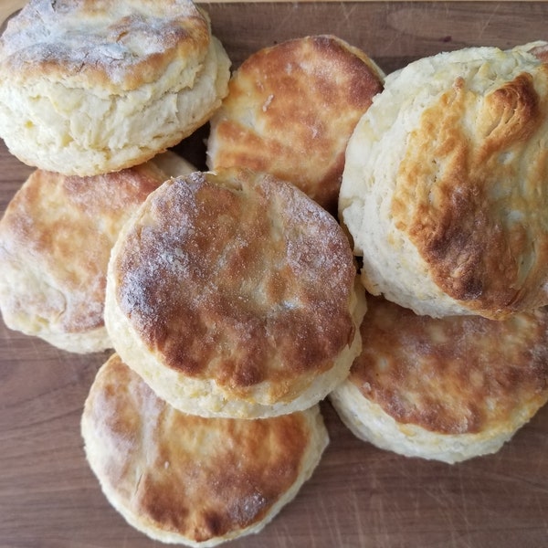 Cathead Biscuits, 8 Southern-Style Artisan Biscuits, Extra Large Biscuits