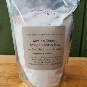 Garlic Cheese Drop Biscuit Mix, Seafood Restaurant Biscuits, Cheese Biscuits, Hand-Crafted Mix, Bakery Biscuits