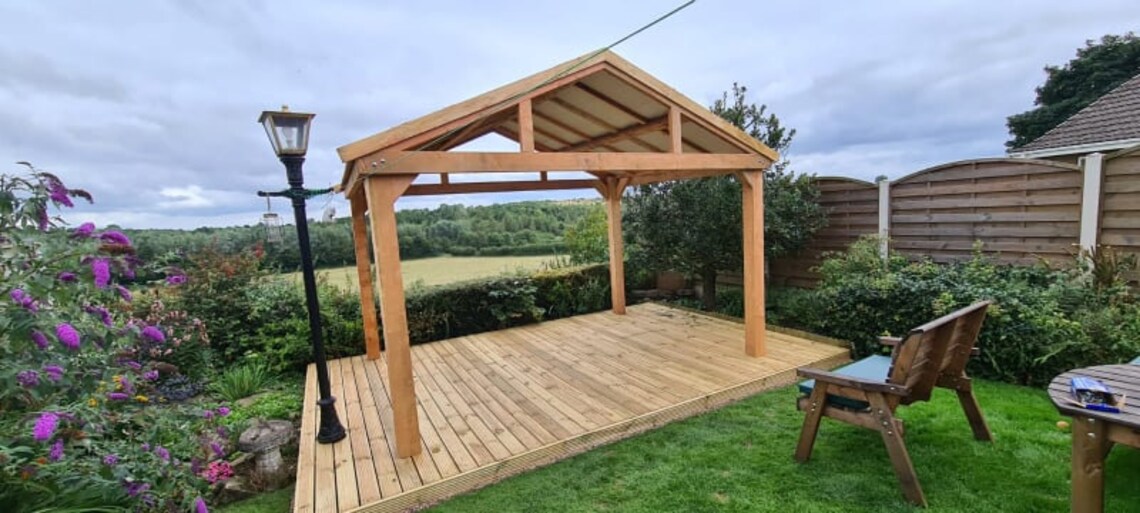Wooden Gazebo Hot Tub Shelter Canopy Garden 3m X 3m Etsy UK