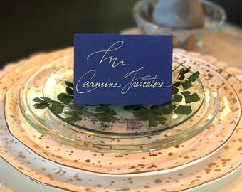 Handwritten Wedding Place Cards: Custom Calligraphy Table Seating