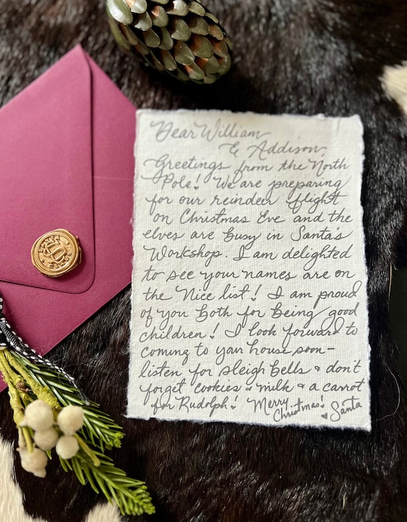 Personalized Letter From Santa: Glitter Ink, Wax Seal