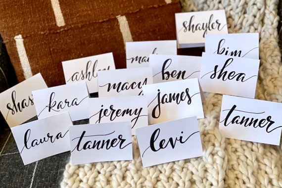 Wedding Calligraphy Placecards