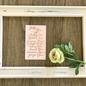 Handwritten Wedding Seating Chart Cards & Find Your Seat Header Card / for Weddings/Showers - Place cards also available