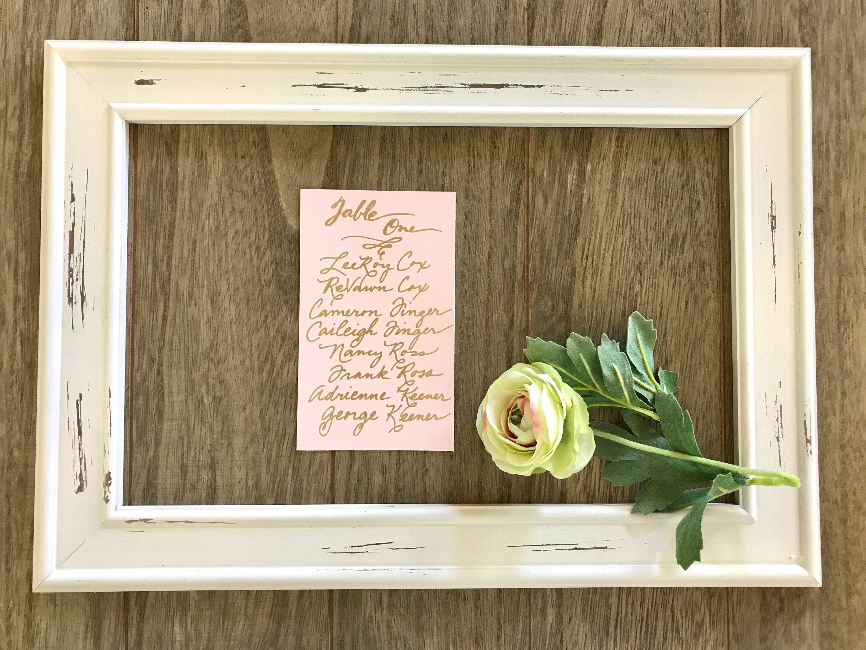 Wedding Seating Chart And Place Cards