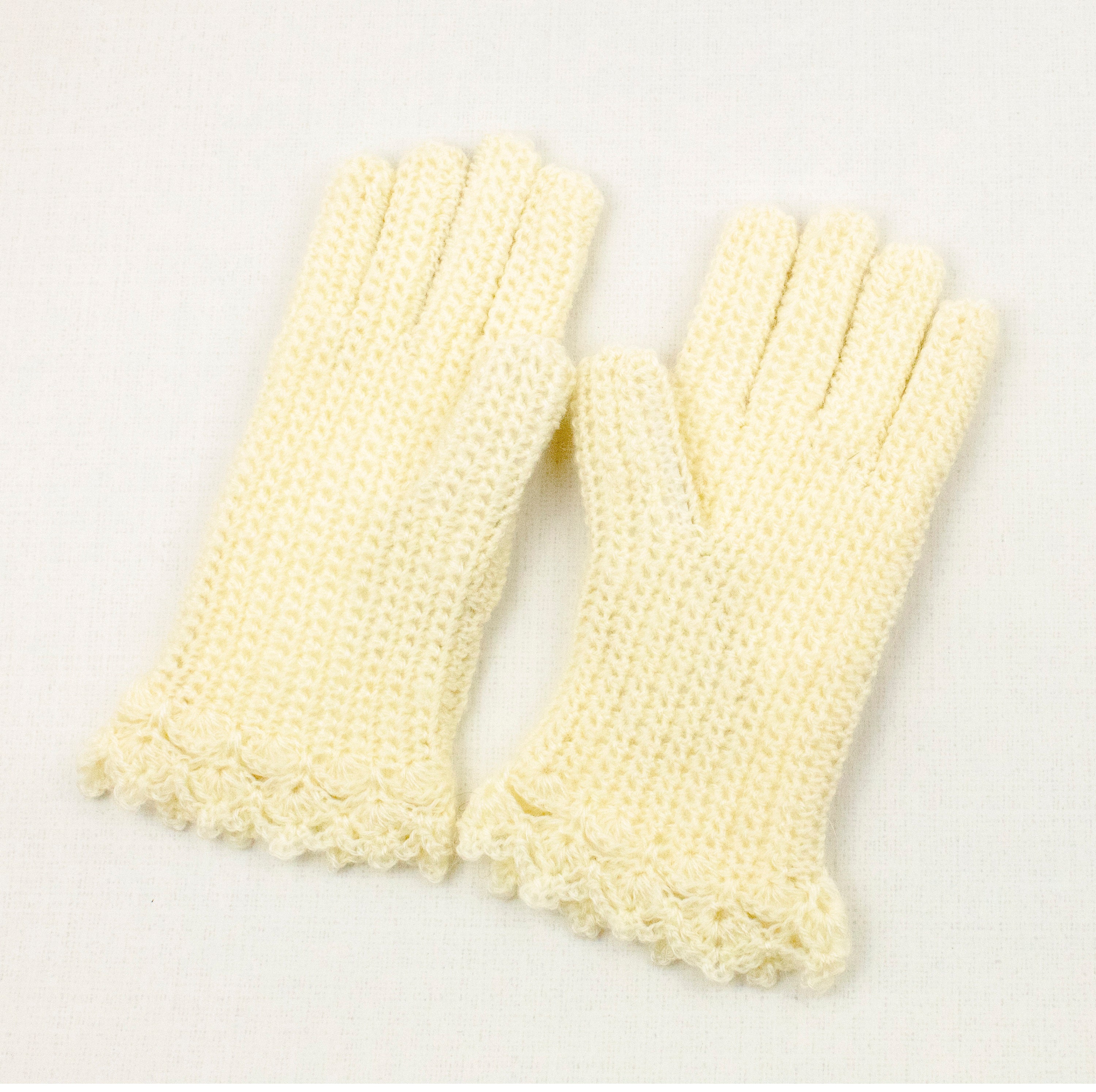White Winter Gloves for Women, Knitted Arm Warmers Etsy