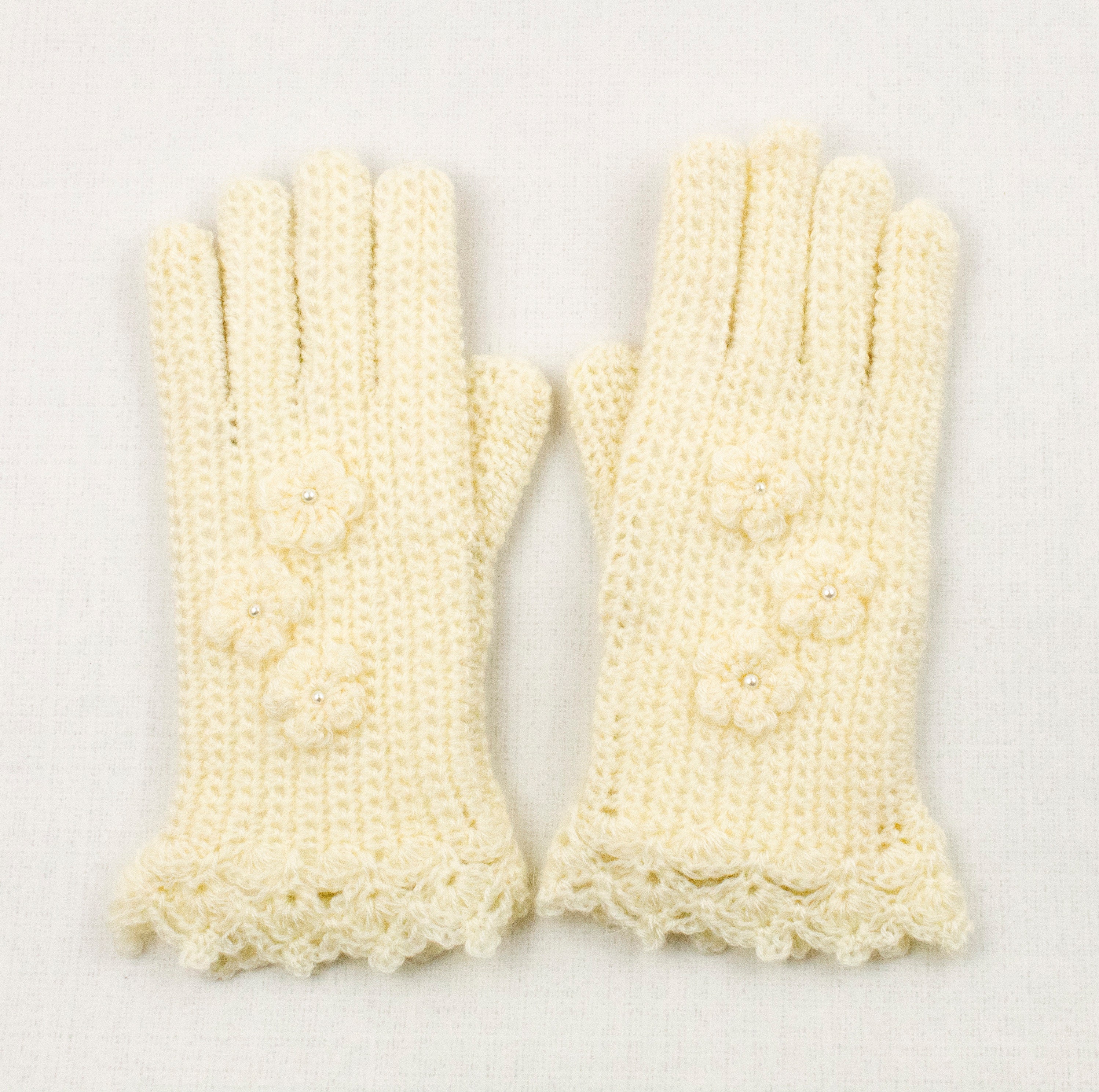 White Winter Gloves for Women, Knitted Arm Warmers Etsy