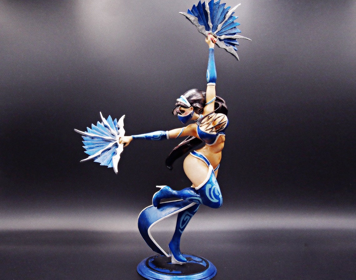 Kitana Mortal Kombat 9 Custom Statue Statue 1/8 Etsy