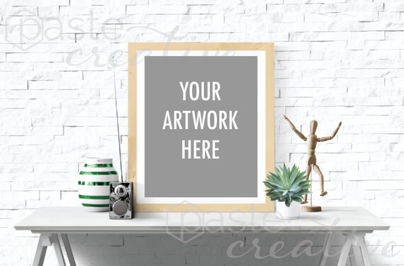 Styled Stock Image Frame Beige And Green