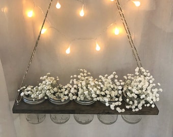 Floating Mason Jar Holder // Planter // Vase // Candle Holder