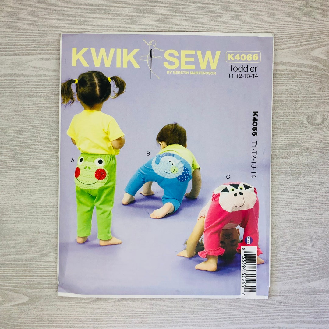 Style 4066 Pattern Kwik Sew K4066 Sewing Pattern for Toddlers' Leggings With Animal ...
