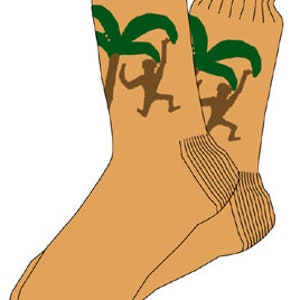 Grace Ennis #7264 Monkey Shines 1953 Sock PATTERN ONLY