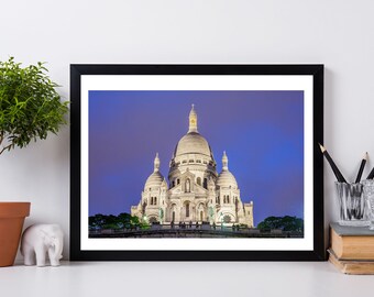 Sacre Coeur Photography, - Paris Landmarks, Wall Art Print, Paris Decor, Architecture, Fine Art Photograph, La Basilique
