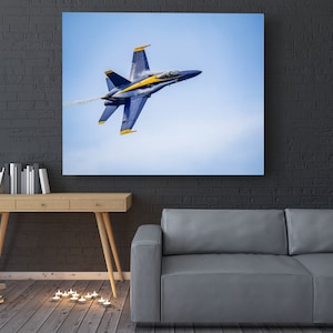 Military Jet Photo Military Aviation Printing Fighters Original Decor For House Airplanes Painting Decor Plane Art Blue Angels