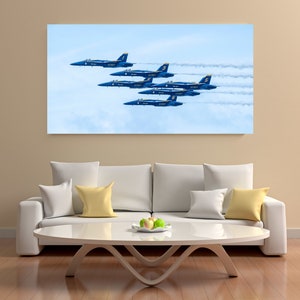 Military Airplane Photo Blue Angels Wall Art Military Art Blue Angel Plane Wall Decor Military Plane Art Blue Angel Plane Photo