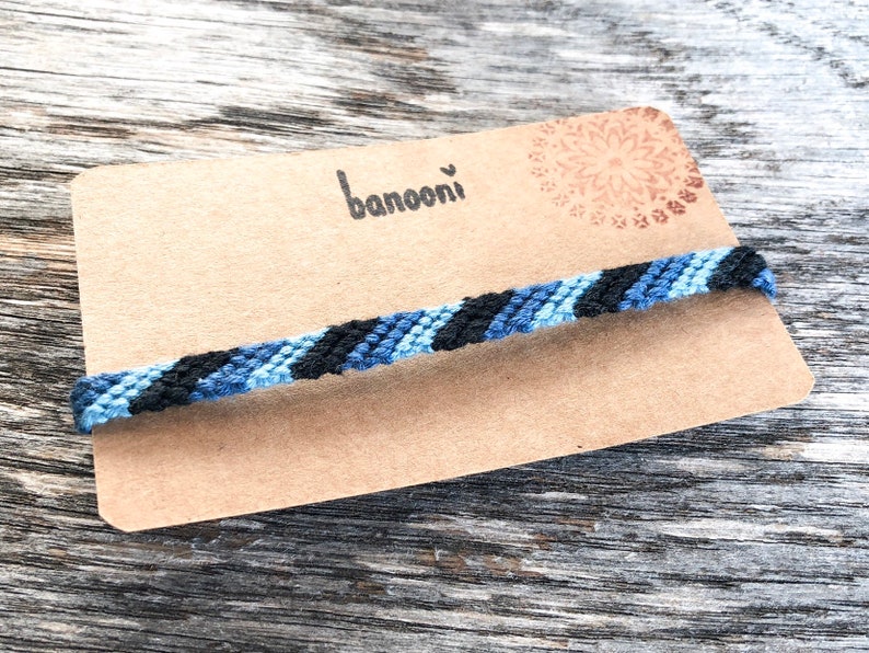 String woven bracelet Gift for him Surfer jewelry Freedom Threaded bracelet Friendship bracelet Macrame Men bracelet