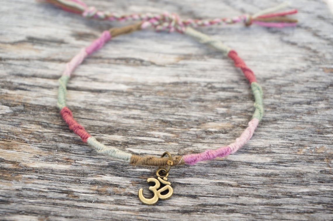 Friendship Ankle Bracelet Woven Anklet Threaded Anklet Surfer Anklet ...