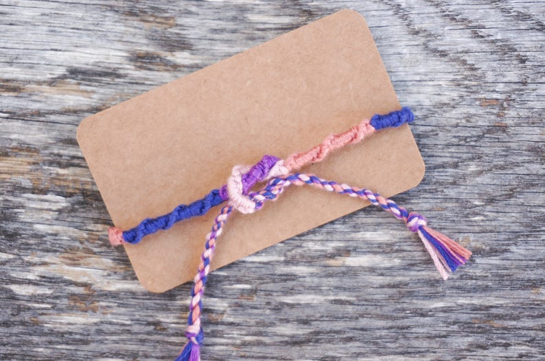 Friendship Multicolor Ankle Bracelet Woven Anklet Threaded Etsy