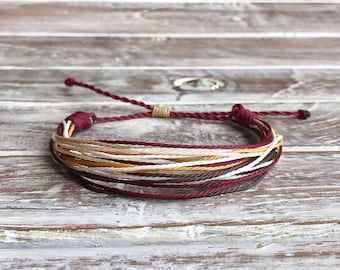 Multi string bracelet - Men's bracelet - Friendship bracelet - Multi strand bracelet - Surfer bracelet - Waterproof bracelet - Gift for him