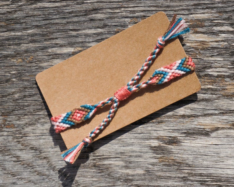 Friendship Bracelet Unisex Bracelet Threaded Bracelet Multicolored