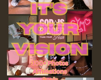 Vision Board Fotobuch Digital | Manifestation Vision Board Planer | Arbeitsbuch zur Ziele-Einstellung | 2026 Vision Board PDF