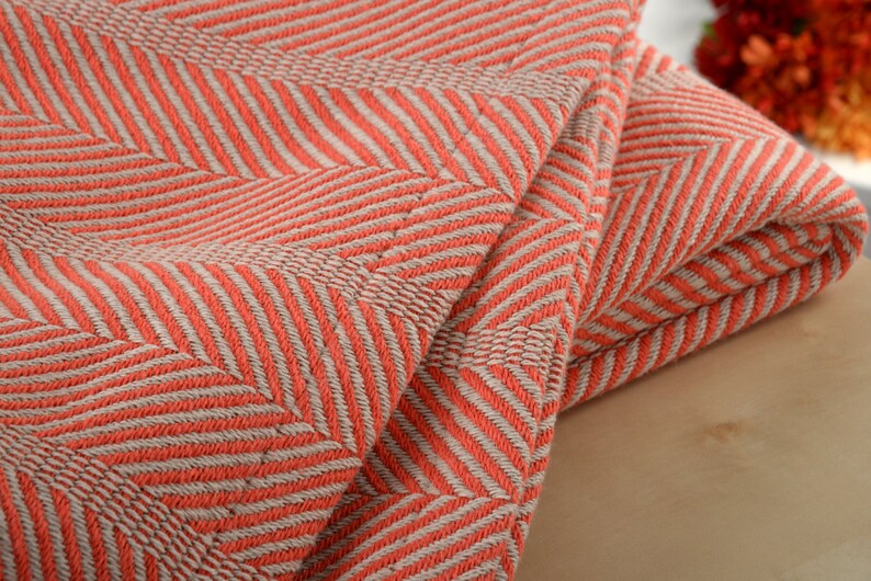 Bibb Home 100 Organic Certified Cotton Weave Blanket 4 Etsy
