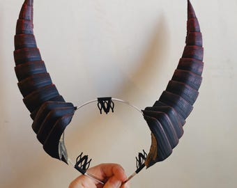 Demonenhoorns / Draenei-hoorns voor cosplay / 3D-print / Drakenhoorns / Fantasy-hoorns /