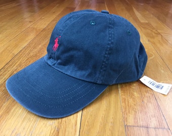 blue polo hat leather strap