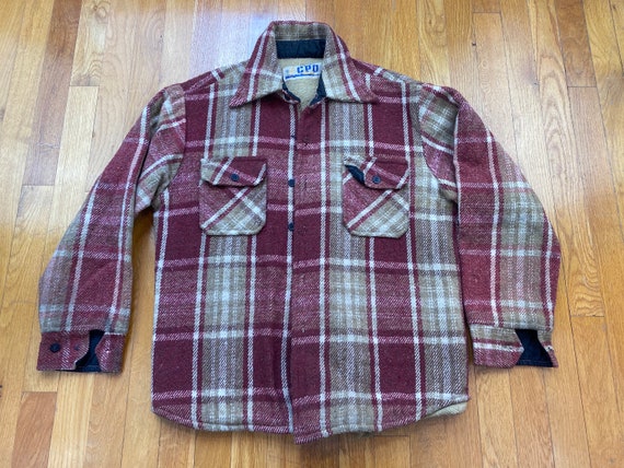 Vintage CPO Flannel Shirt jacket 70s usn flannel u